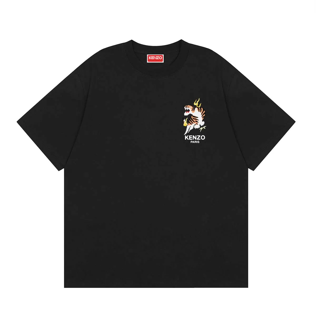 KENZO 2024 New Year Tiger Limited T-shirt YEAR OF THE DRAGON' EMBROIDERED CLASSIC T-SHIRT Color: White Black Hidden Blue Size: M L XL XXL Three Standards Style Number: K 92